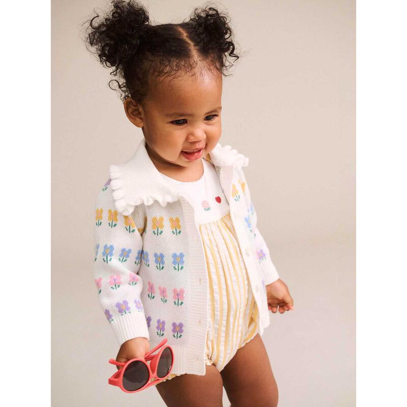 Huxbaby Flower Fields Collar Cardi 3M-2Y image number 1